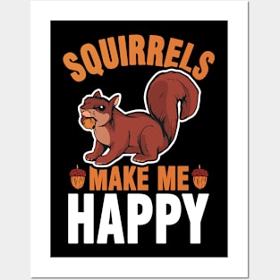 Squirrel Croissant Gift Posters and Art